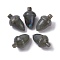 Natural Labradorite Beads, No Hole/Undrilled, for Wire Wrapped Pendant Making, Filbert, 27.5~30x18~19.5mm