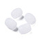 Opaque Resin European Jelly Colored Beads, Large Hole Barrel Beads, Bucket Shaped, White, 15x12.5mm, Hole: 5mm