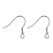 925 Sterling Silver Earring Hook Findings, Silver, 21 Gauge, Pin: 0.7mm, 18mm, Hole: 2mm, about 41pairs/20g