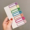 Frosted Candy Color Alloy Alligator Hair Clips, for Girls, Rectangle, 60mm, 7pcs/set