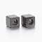 304 Stainless Steel Beads, Cube, Electrophoresis Black, 4x4x4mm, Hole: 2mm