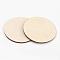 Wood Cabochons, Flat Round, BurlyWood, 60x3mm