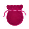 Gourd Velvet Bags, Camellia, 12x9cm