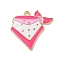 West Cowboy Theme Golden Plated Alloy Enamel Pendants, Scarf, 25x26x2.5mm, Hole: 1.8mm