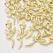 Alloy Pendants, Rose, Light Gold, 44x16.5x4mm, Hole: 2mm
