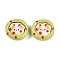 Cartoon Opaque Resin Decoden Cabochons, Dog in Egg Tart, Yellow Green, 23~24x25~26x8.5~9.5mm