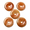 Natural Red Aventurine Pendants, Donut/Pi Disc Charms, 50x6.5~7.5mm, Hole: 10mm