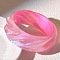 Resin Bangles for Women, with Glitter Powder, Hot Pink, Inner Diameter: 2-1/2 inch(6.3cm)