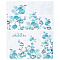 PVC Wall Stickers, Wall Decoration, Leaf Pattern, 280x860x0.2mm, 4pcs/set