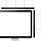 2Pcs 2 Style Acrylic Adhesive Multi Memo Board, Monitor Accessories, Rectangle, Clear, 301x80x1.8mm, 2 style, 1pc/style, 2pcs