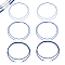 6Pcs 3 Style Korean Waxed Cord Necklace Making, with Stainless Steel Clasp, Prussian Blue, 28 inch(71cm), 1~3mm, 2pcs/style