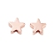 Rack Plating Brass Beads, Long-Lasting Plated, Cadmium Free & Lead Free, Star, Rose Gold, 6x6x2.5mm, Hole: 1mm