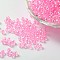 Eco-Friendly Transparent Acrylic Beads, Round, AB Color, Pearl Pink, 3mm, Hole: 1.2mm, about 42000~4500pcs/500g