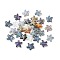 Electroplate Transparent Glass Beads, Starfish, Mixed Color, 13.5x13.5x4.5mm, Hole: 1mm