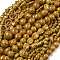 Handmade Porcelain Beads Strands, Mixed Shapes, Goldenrod, 5.5~30x5~31x5~31mm, Hole: 0.8~2mm, about 13~64pcs/strand, 9.84~15.16''(38.5cm)