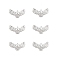 Alloy Cabochons, Nail Art Decoration Accessories for Women, Eagle, Platinum, 5x9x1.8mm, about 100pcs/bag