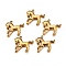 Tibetan Style Alloy Pendants, Cadmium Free & Lead Free, Horse, Antique Golden, 27x24x2mm, Hole: 2mm