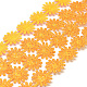 光沢のある粉末ポリエステルリボン  花  オレンジ  5/8インチ（17mm）  約2ヤード/ロール（1.8288メートル/ロール） SRIB-S048-04F-3