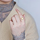 Anillo de dedo con brazalete de plata de ley 925 shegrace JR604A-2