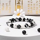 100 pièces 8mm perles rondes en jaspe zébré naturel DIY-LS0002-61-6