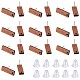 SUNNYCLUE 15 Pairs Walnut Wood Rectangle Stud Earring Findings EJEW-SC0001-28-1