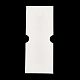 紙のジュエリーディスプレイカードを折ります  ネックレスブレスレットの収納に  長方形  ホワイトスモーク  完成品：49.5x40x1mm  10x4x0.05cm  穴：10mm CDIS-M005-22-3