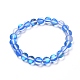Bracelets extensibles en pierre de lune synthétique pour les femmes adolescentes BJEW-JB06702-4