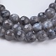 Natural Larvikite Beads Strands G-G545-14-3