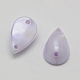Garment Accessories 2-Hole Acrylic Imitation Pearl Links ACRT-M017-7x12mm-P09-2