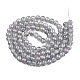 Hebras de perlas de vidrio craquelado translúcido CCG-T003-01L-3
