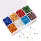 PandaHall Elite 8/0 Round Glass Seed Beads SEED-PH0006-3mm-10-4
