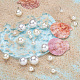 Mega pet 70 pz 7 ciondoli in resina e plastica imitazione perla/bottoni con gambo BUTT-MP0001-01-4