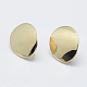 Brass Stud Earring Findings KK-F728-14G-NF-1