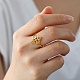 Sailor's Knot 304 Stainless Steel Hollow Adjustable Ring for Women RJEW-E073-04G-4