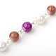 Perlas de cristal redondas hechas a mano cadenas para hacer collares pulseras AJEW-JB00065-01-1