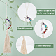 FINGERINSPIRE Crystals Stone Hanging Ornament Hanging Car Charm Natural Amethyst Hanging Ornament with 7 Gemstone & Tassel Hanging Car Charm Dangling Moon Healing Crystal Accessory for Home Decoration HJEW-WH0043-22B-4