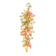 Grappe galvanoplastie perles de verre pendentif décoration HJEW-JM00621-03-1