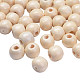 Des perles en bois naturel X-TB10mmY-8-1