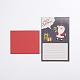 クリスマスポップアップグリーティングカードと封筒セット  面白いユニークな3dホリデーポストカード  クリスマスの贈り物  父のクリスマスとギフトの模様  スレートグレイ  8.5x10.5x0.01cm  81x10x0.04cm DIY-G028-D06-2