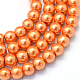 Chapelets de perles rondes en verre peint HY-Q003-4mm-36-1