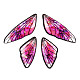 Set mit Flügelanhängern aus transparentem Kunstharz RESI-TAC0021-01B-3