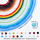Ahadermaker 20 filo 20 fili di perle di vetro colorate GLAA-GA0001-65-2