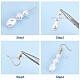 Sunnyclue kits de fabricación de pendientes colgantes de perlas de imitación de diy DIY-SC0016-53-4