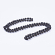 Colliers de perles de pierre de lave naturelle NJEW-P202-36-A18-1