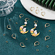 20 Paar Brisur-Ohrringe aus Messing DIY-BBC0001-71G-4