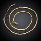 Real 18K Gold Plated Eco-Friendly Brass Wheat Chains for Necklaces NJEW-BB07847-G-2