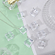 Chgcraft 32 pièces 2 tailles transparent acrylique glaçons breloques glaçons artificiels breloques cube carré pendentifs de glace pour la fabrication de bijoux accessoires de photographie TACR-CA0001-17-3