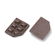 樹脂カボション  チョコレート  模造食品  ココナッツブラウン  16~17x13x4mm CRES-N015-11A-2