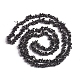Brins de perles spinelles noires naturelles G-D0002-A17-2