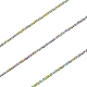 6-слойный металлический шнур макаронного цвета MCOR-CJ0001-03D-02-4